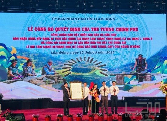 Lễ công bố Quyết định của Thủ tướng Chính phủ công nhận Bảo vật quốc gia Đàn đá Đắk Sơn