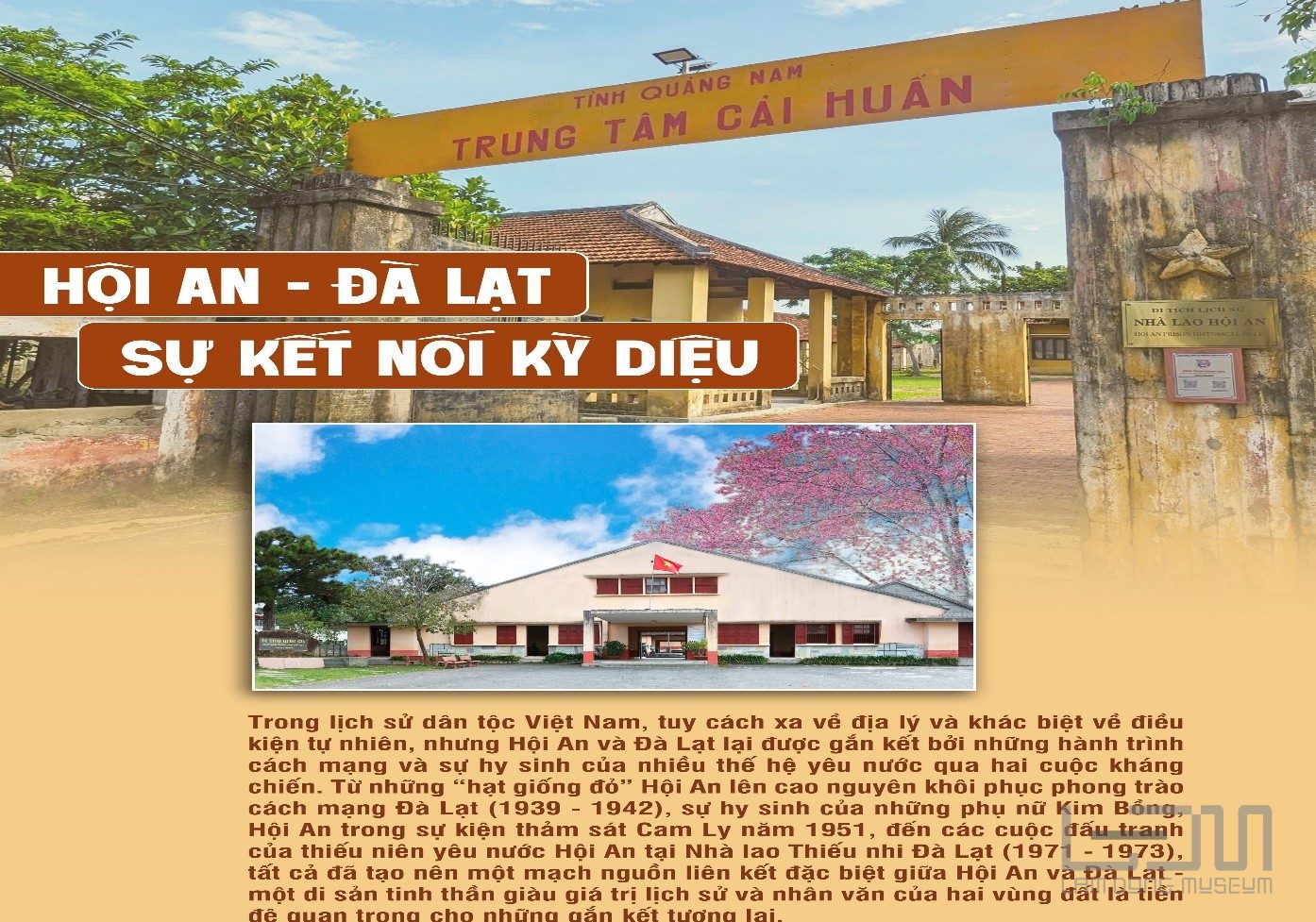 Trình diễn nghệ thuật dân gian Bài Chòi tại Di tích quốc gia Nhà lao thiếu nhi Đà Lạt