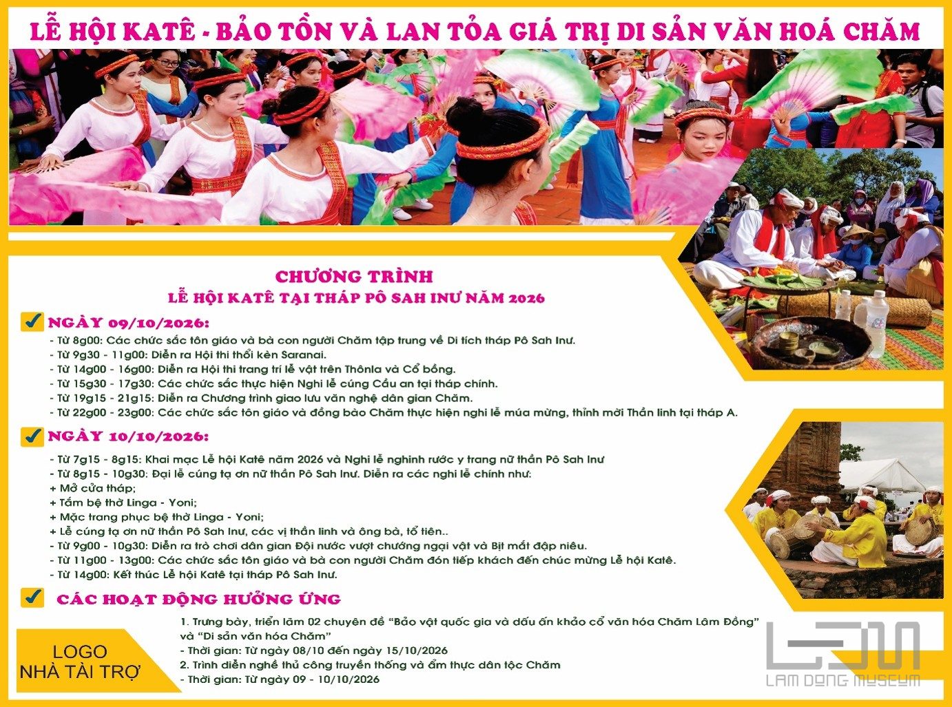 Lễ hội Katê của người Chăm tỉnh Lâm Đồng năm 2026 - Sức sống mới của di sản văn hóa Chăm