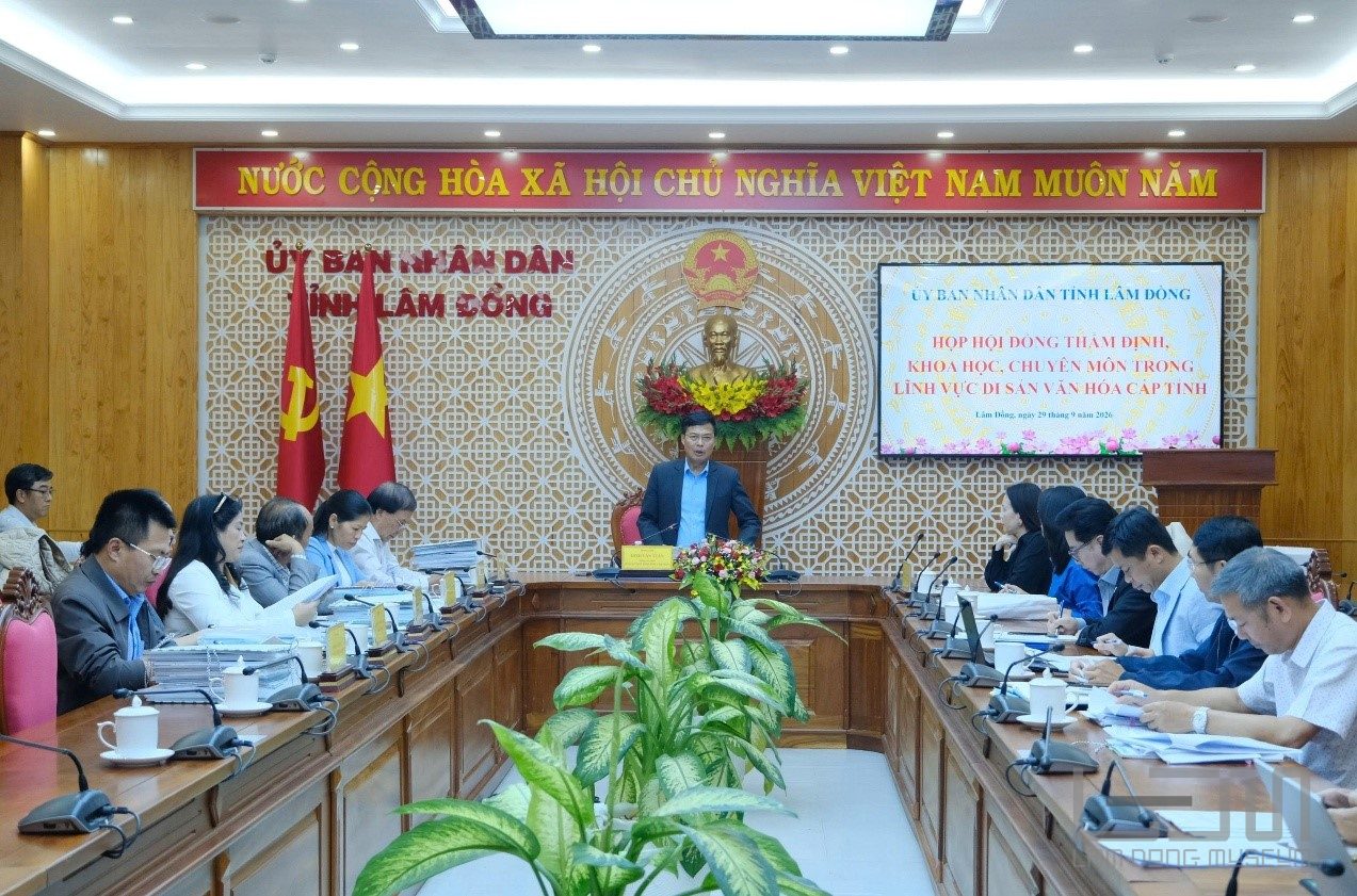 UBND tỉnh Lâm Đồng họp Hội đồng thẩm định, khoa học, chuyên môn các hồ sơ khoa học trong lĩnh vực di sản văn hóa