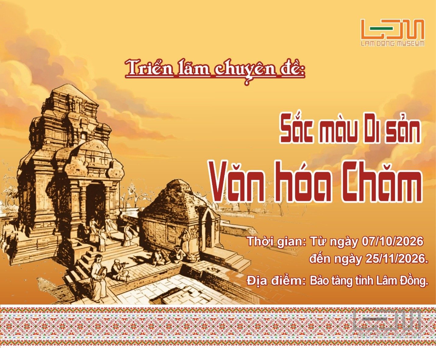 Triển lãm chuyên đề “Sắc màu di sản văn hóa Chăm”